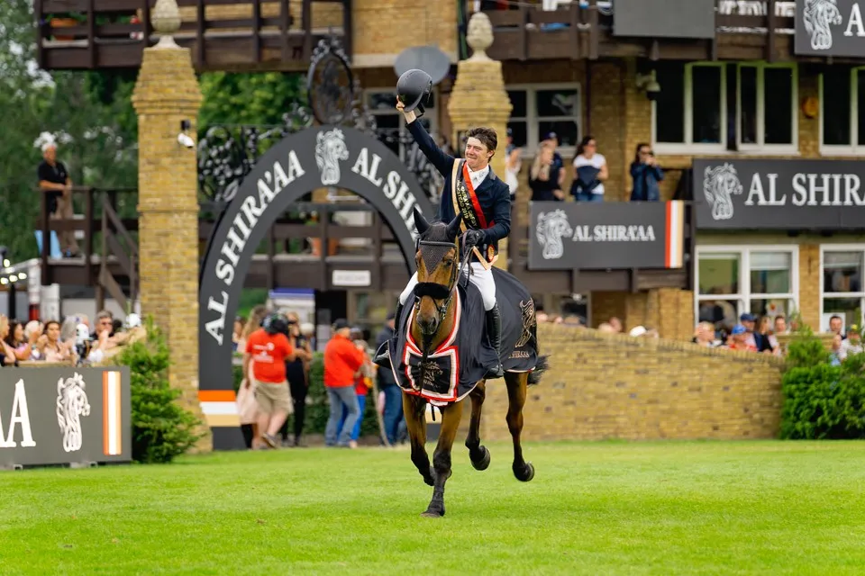 History made as Michael Pender becomes youngest ever winner of the Hickstead Derby