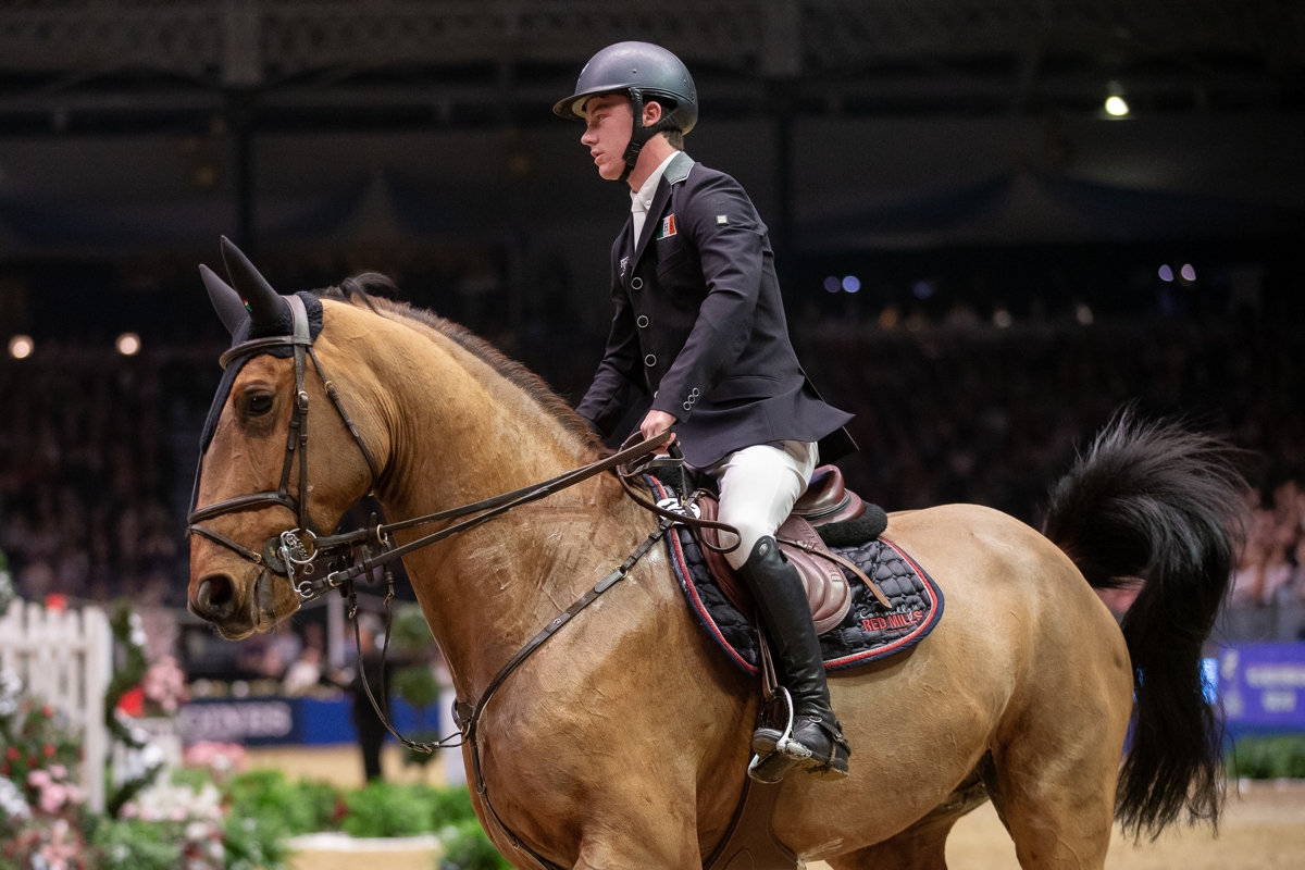 Podium finish for Mikey Pender and Irish Sport Horse HHS Calais in Abu Dhabi World Cup Grand Prix